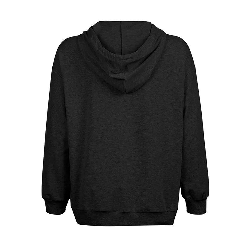 

Women's Sweatshirts Simple Style Jacket Solid Color Zipper Open Front Hooded Coat Spring Autumn Women's Hoodies Streetwear Y2k