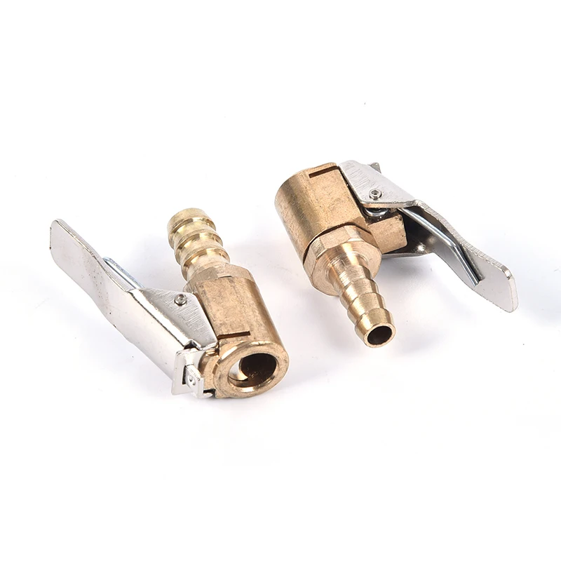 

Brass Car Tyre Inflator Valve Connector Air Chuck Tire Clip Lock-on Car Adapter Valve