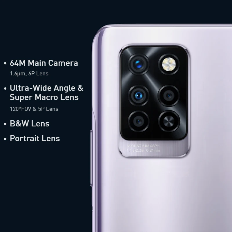 Смартфон Infinix Note 10 Pro NFC 6 + 64/8 128 Гб камера 64 мп FHD дисплей 95 дюйма Восьмиядерный Android