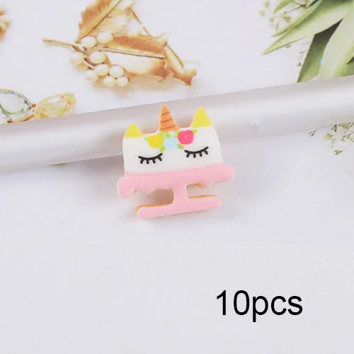 C 10pcs Веселые обезьяны, смола, животные, слизи, подвески, милые, кавайные добавки, набор для творчества, наполнитель, украшения для облаков, прозрачная, хрустящая слизи, глина - Цвет: C 10pcs