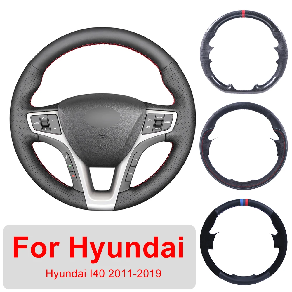 Рукоделие рукоделие индивидуальное шитье для Hyundai I40 2011-2019 кожаный чехол руля |