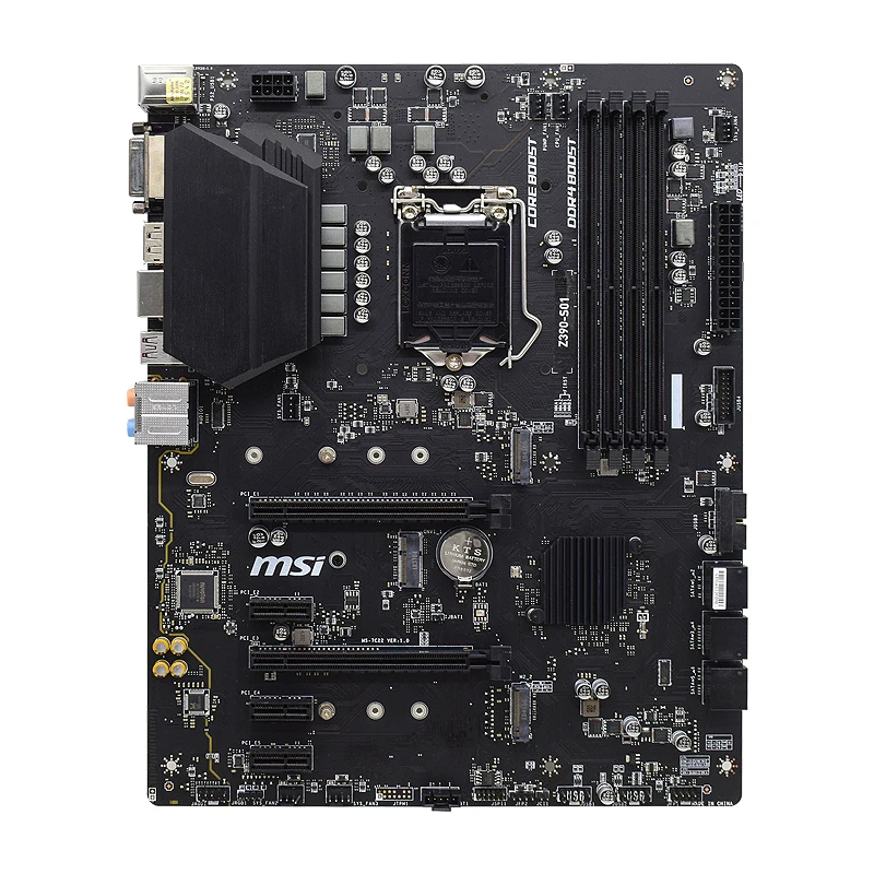 Preise Z390-S01 Für Msi Intel Z390 Lga 1151 Motherboard Ddr4 M.2 Unterstützung 9700K 9900K CPU 2xPCI-E X16 Desktop Verwendet Gaming Pc Motherboard