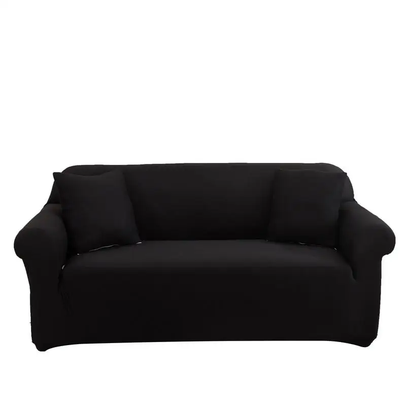 

Solid Color Print Sofa Decor Seat Protector Cover Elastic Slipcover Stretch Couch Cover 1-4 Seaters Sofa Covers