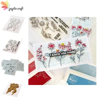 flower leaf plant stamps and dies new arrival 2021 scrapbook hot foil diary decoration stencil embossing template diy greeting