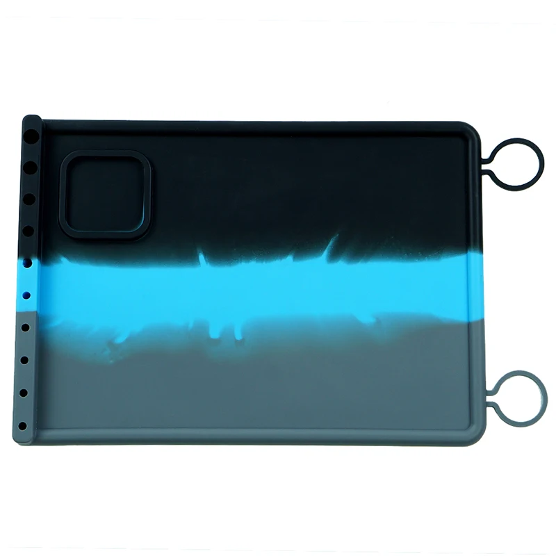 grey black blue 1 шт стиль концентрат масло коврик антипригарное масло воск силиконовый концентрат коврик красочный силиконовый коврик водонепроницаемый легко чистить - Цвет: grey black blue
