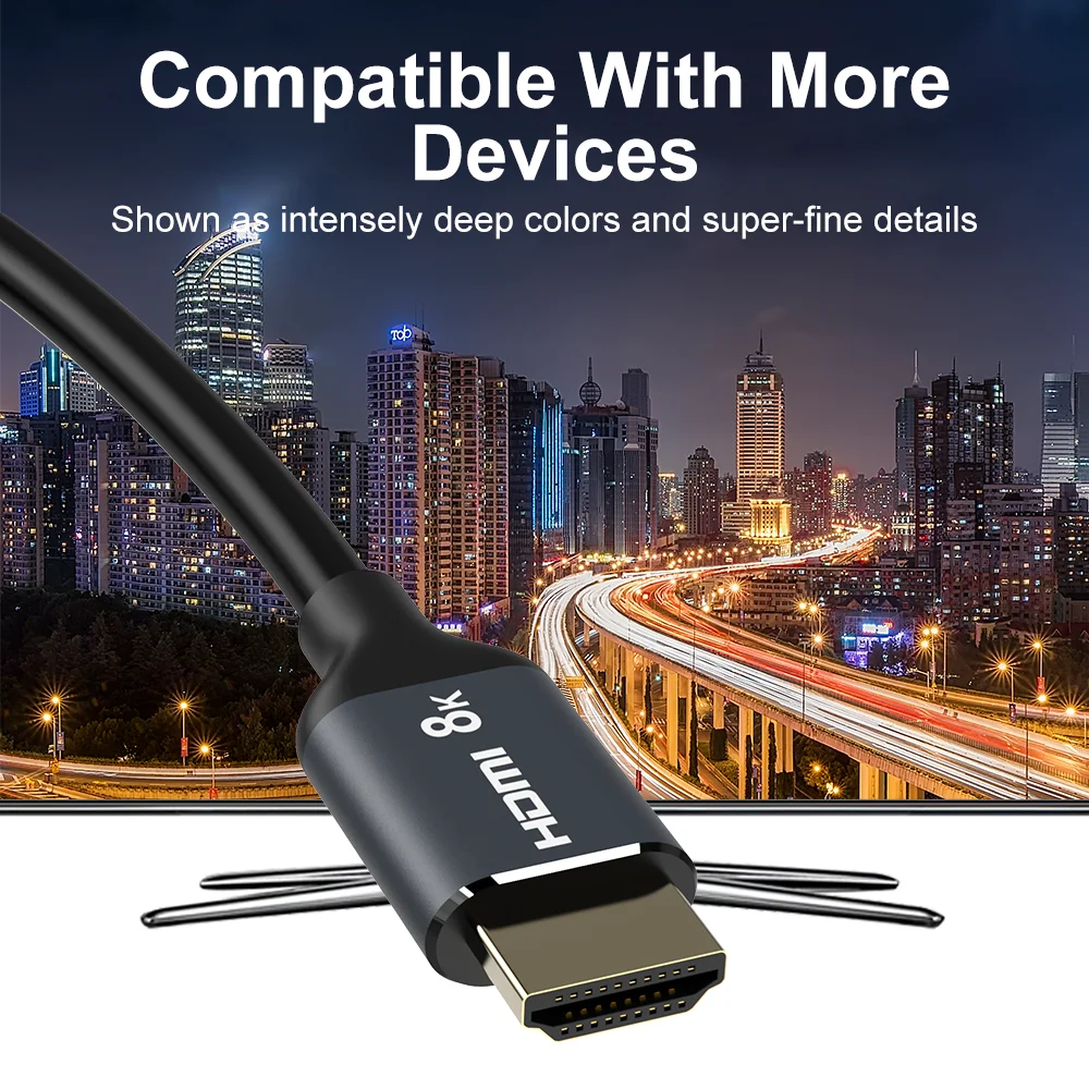 Кабель HDMI 2 1 8K 60 Гц HDR 48 Гбит/с Ультра скоростной 4K 120 кабель для монитора проектора