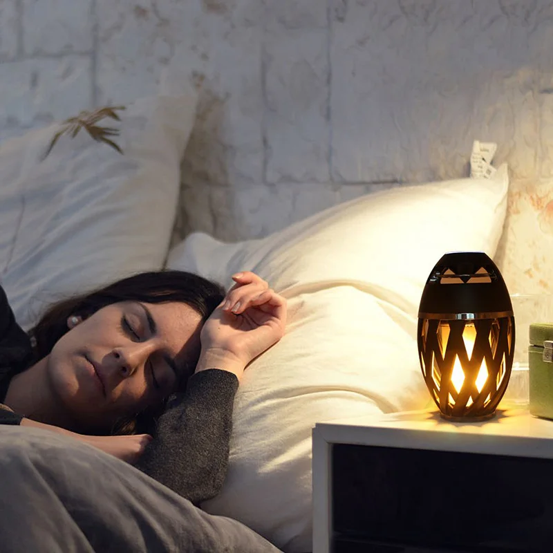 

Bluetooth Speaker LED Flame Light Speaker,Wireless Loudspeaker Portable Player LED Flame Torch Light Flicker Light Soundbar