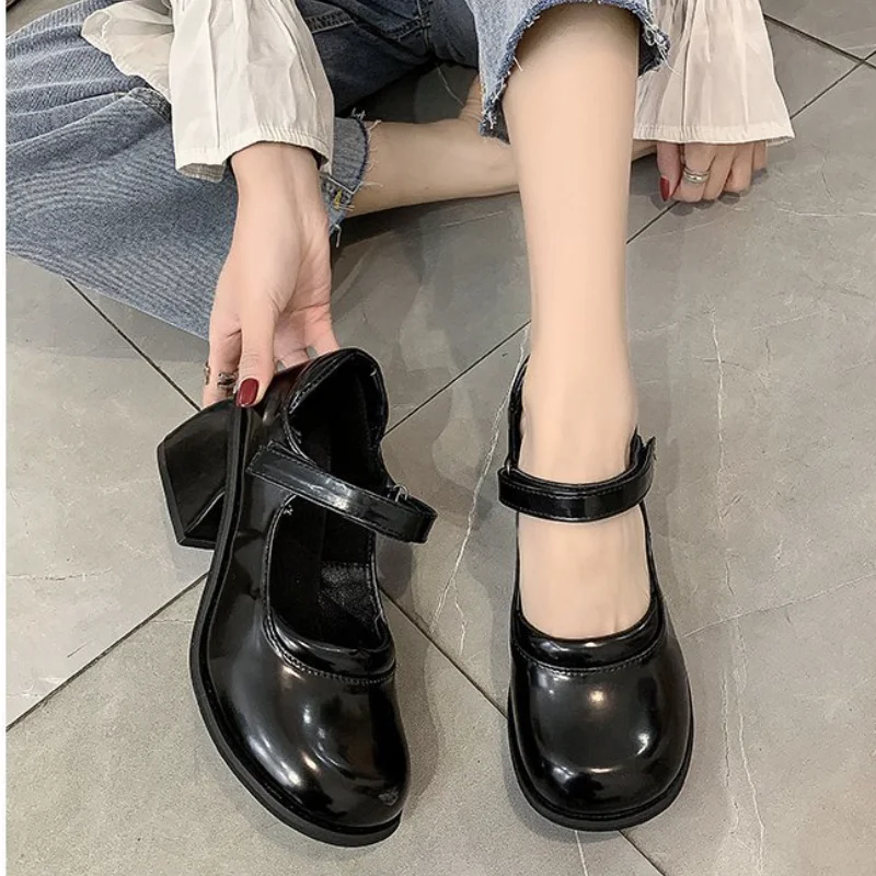 

Women 2021 Spring New Japanese Style Lolita Shoes Women Vintage Soft High Heel Platform Shoes College Student Mary Jane Shoes