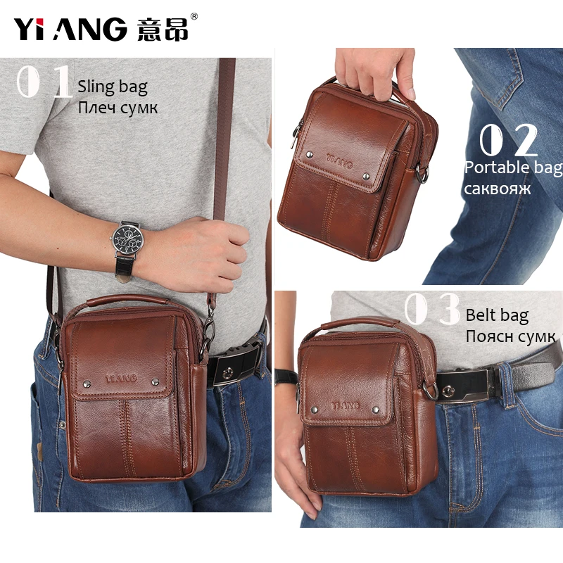 Сумка мессенджер Мужская из натуральной кожи| |