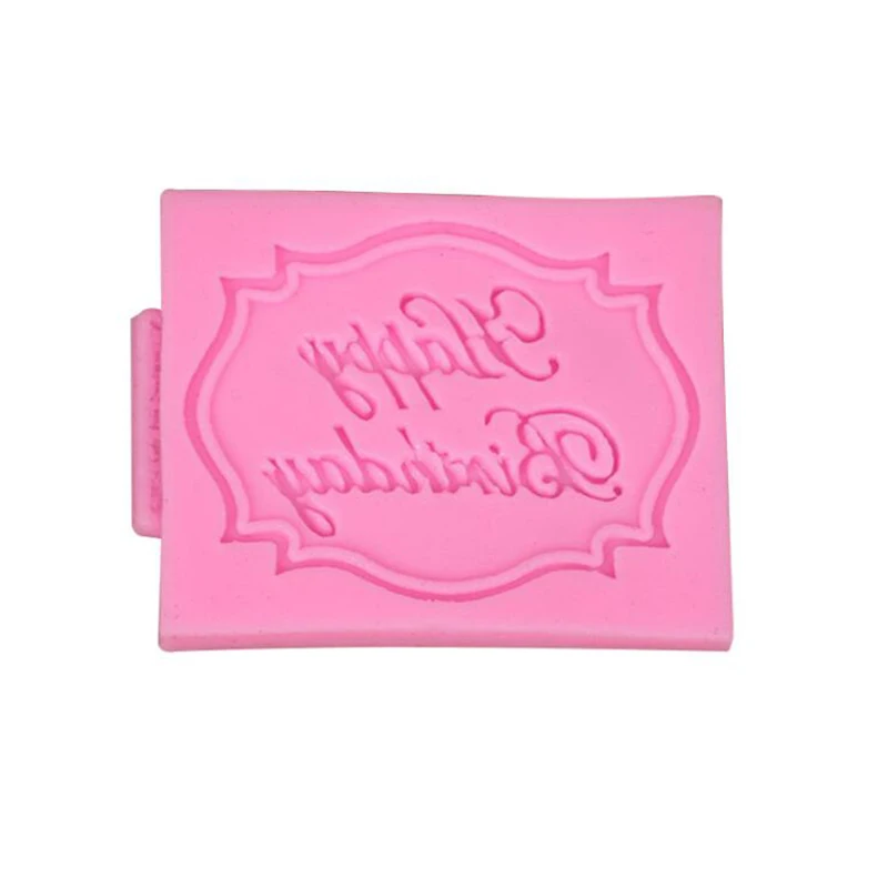 

Happy Birthday Letter Form Silicone Mold Chocolate Fondant Cake Decoration Tools Cupcake Mould Baking Tools Kitchen Accessories