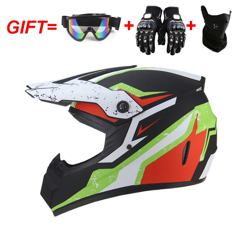 Зимние женские и мужские детские гоночные шлемы для мотокросса мотоциклетные
