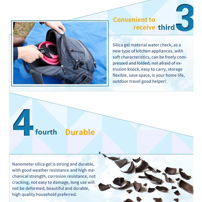 Складной силиконовый чайник 1 5 л легко носить с собой водонагреватель