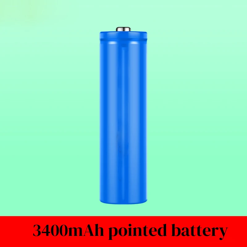 

2PCS 18650 Lithium-ion Battery Safe 3.7V Voltage Rechargeable 3400mAh Real Capacity Flat-head Batteries FOR LED Light Flashlight