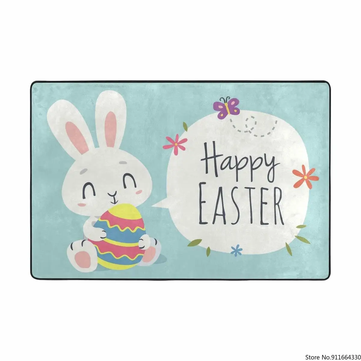ALAZA Счастливой Пасхи дверной коврик внутри и снаружи Нескользящие Коврик для