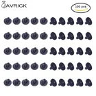 100 шт. черная ПВХ резиновая Брошь булавка на спине Удобная пригонка Для Галстука Булавка на лацкане брошь держатель на застежке ювелирные изделия фурнитура