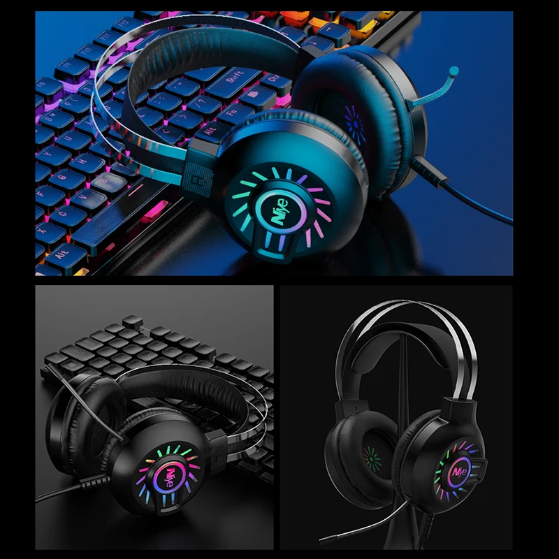 Проводные Игровые наушники Gamer PC гарнитура AUX 3 5 мм 7 1 USB аудио объемный звук стерео