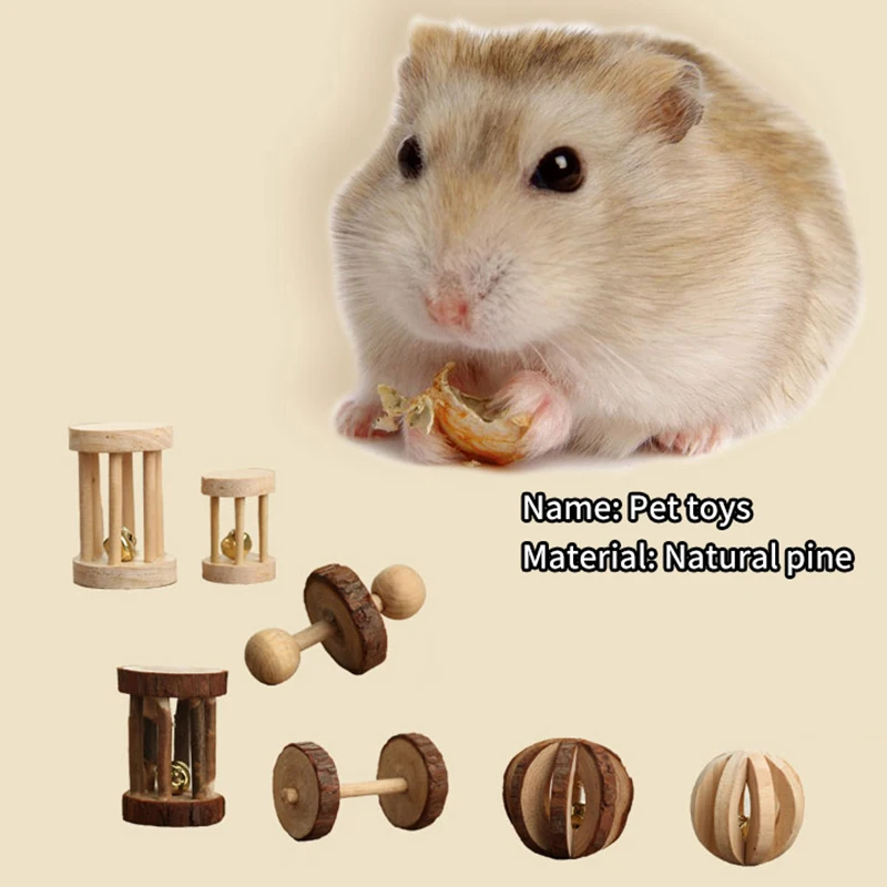 Натуральные деревянные игрушки кролики сосны гантелями Одноколесный самокат