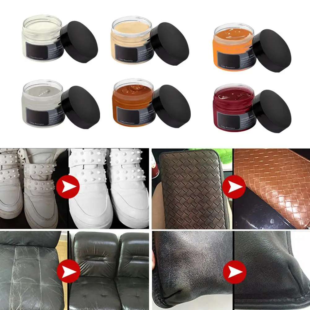 

Auto Liquid Leather Repair Leather Polish Care Car Seat Holes Scratch Cracks Rips Coating Leather Stain Color Paste Car Care