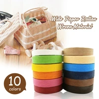 20 meter rattan paper yarn cord for crocheting bag basket bendable straw rope diy craft handmade paper rattan woven material
