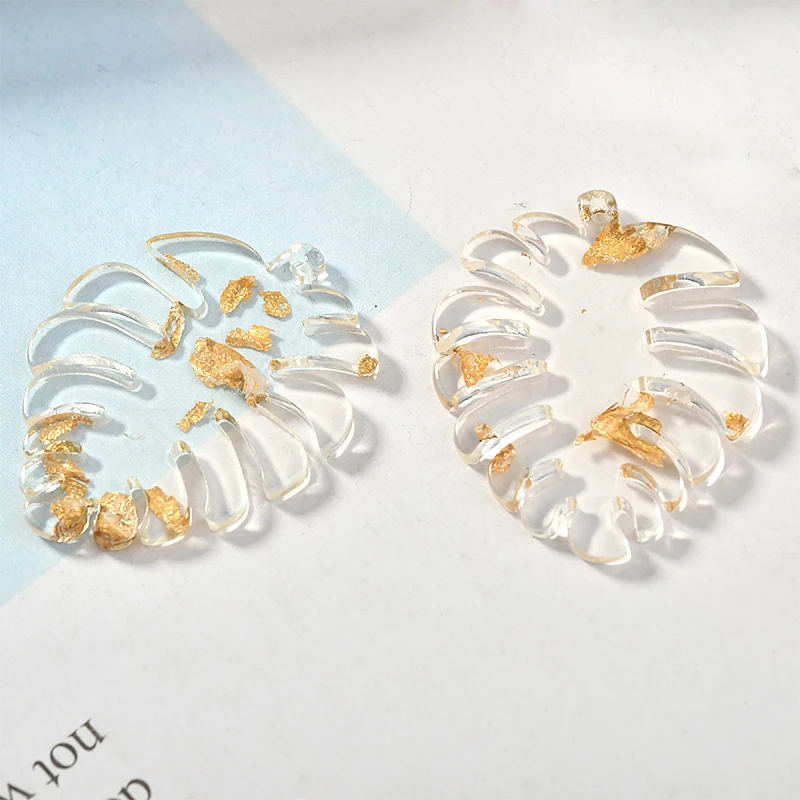 Прозрачные Платиновые полые листья циркулярные Акри лист diy ювелирные изделия