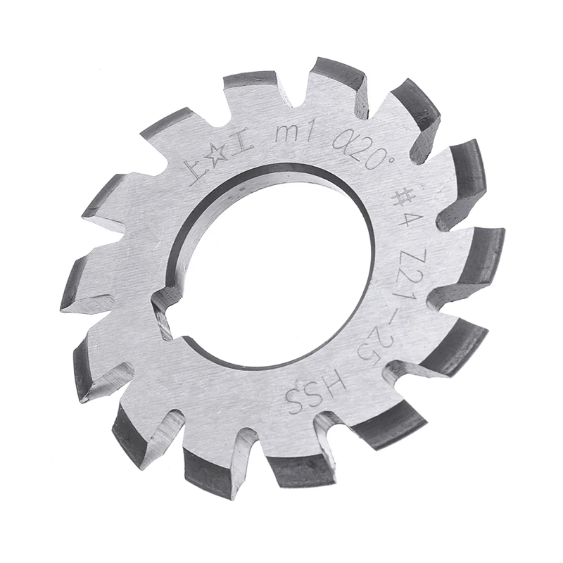 Набор инвольвентных зубчатых фрез M1 из быстрорежущей стали № 1-8 20 градусов для