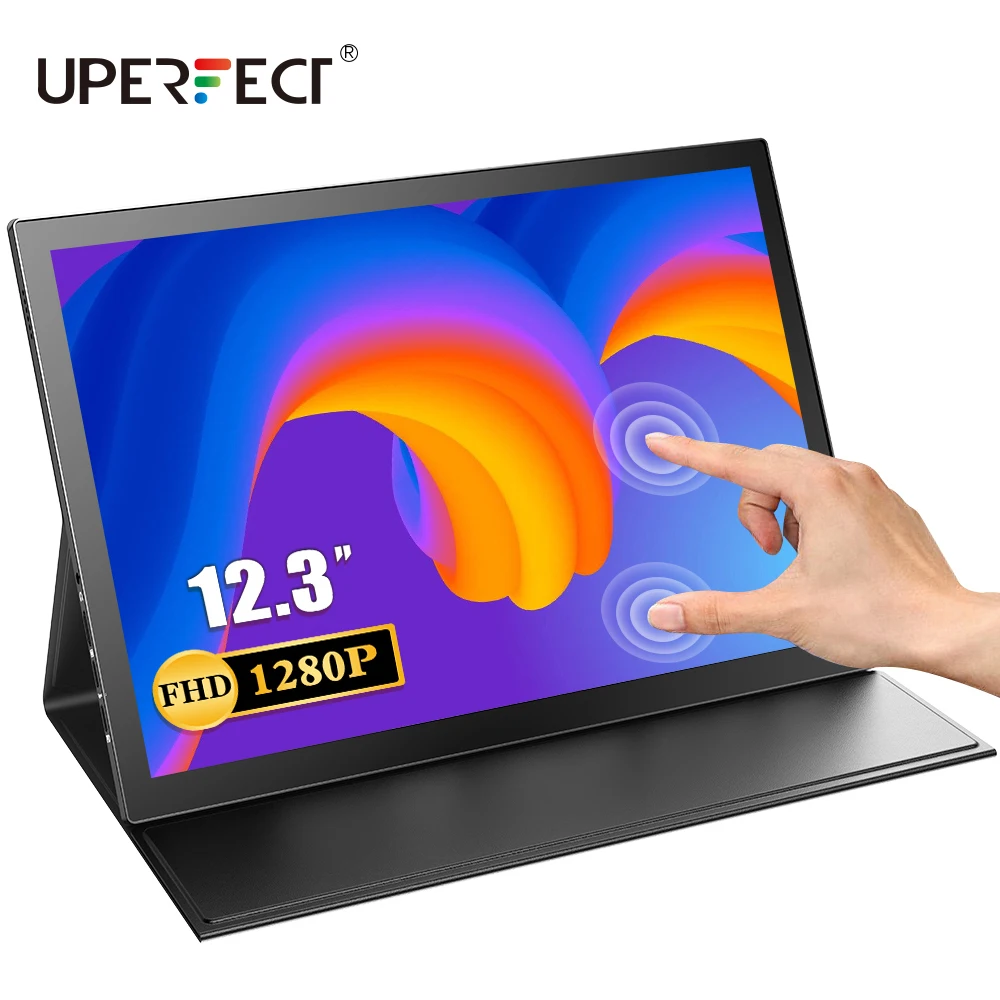 Портативный монитор UPERFECT с сенсорным экраном 1920 × 1280 FHD IPS 12 3 дюйма экран дисплея