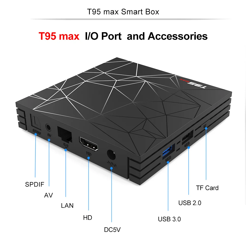 T95 Max Android tv Box 9,0 4 ГБ 32 ГБ 4 ГБ 64 Гб Allwinner H6 2,4 ГГц Wifi Поддержка Google плеер Youtube Smart tv Box PK X96mini TX6