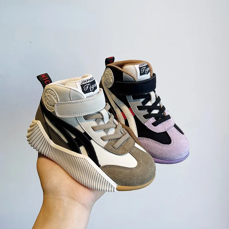 

Spring Kids Sport Sneakers Children Brand Running Shoes Baby Girls High Top Chunky Sneakers Boys White Casual Sneakers Trainers