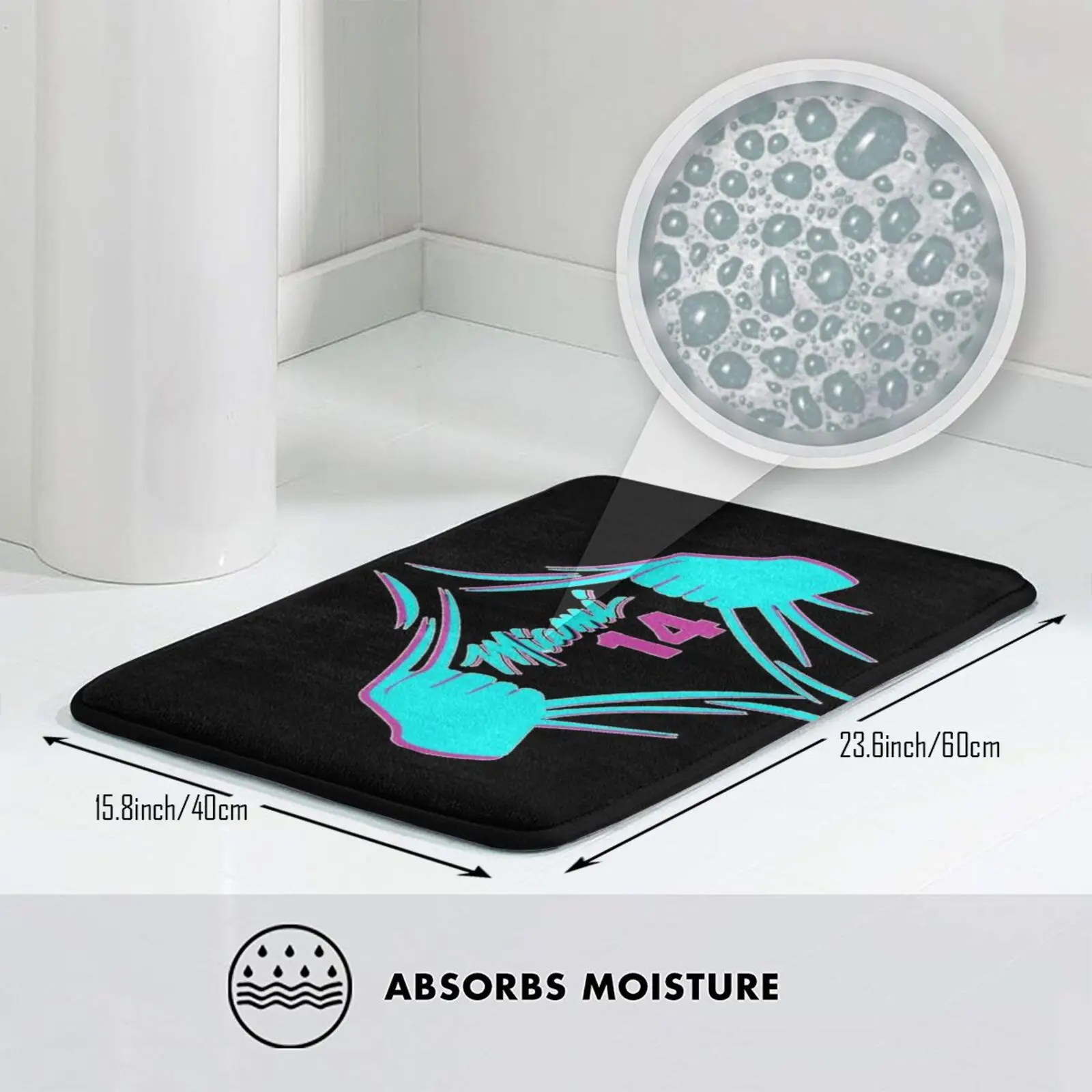 Коврик для баскетбола Майами 14 дюймов Мягкий Нескользящий герро Джимми Батлер