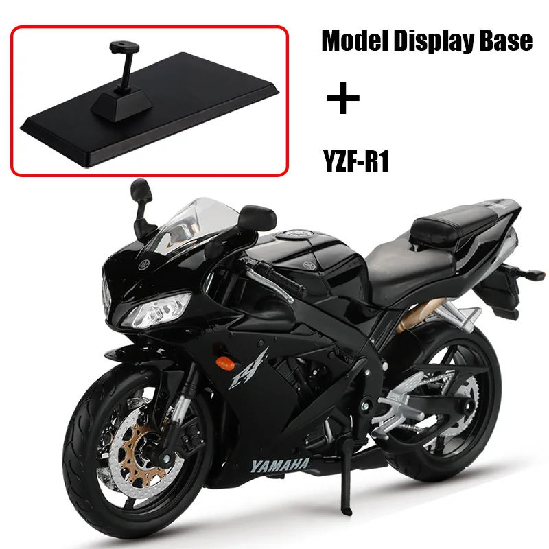 Maisto 1:12 сплав модель мотоцикла Игрушка Мотоцикл Ниндзя H2R CBR600RR YZF-R1 модели гоночных автомобилей Машинки Игрушки для детей - Цвет: YZF-R1 black