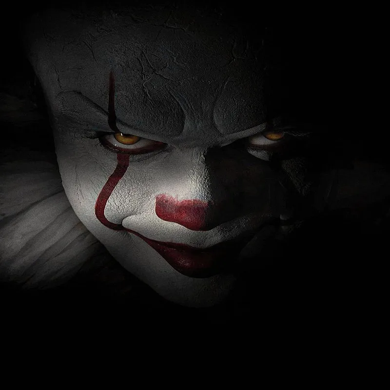 Горячая Stephen King's Pennywise латексная на все лицо маска золотые волосы это клоун для косплея вечерние маски реквизит Джокер маски для Хеллоуина