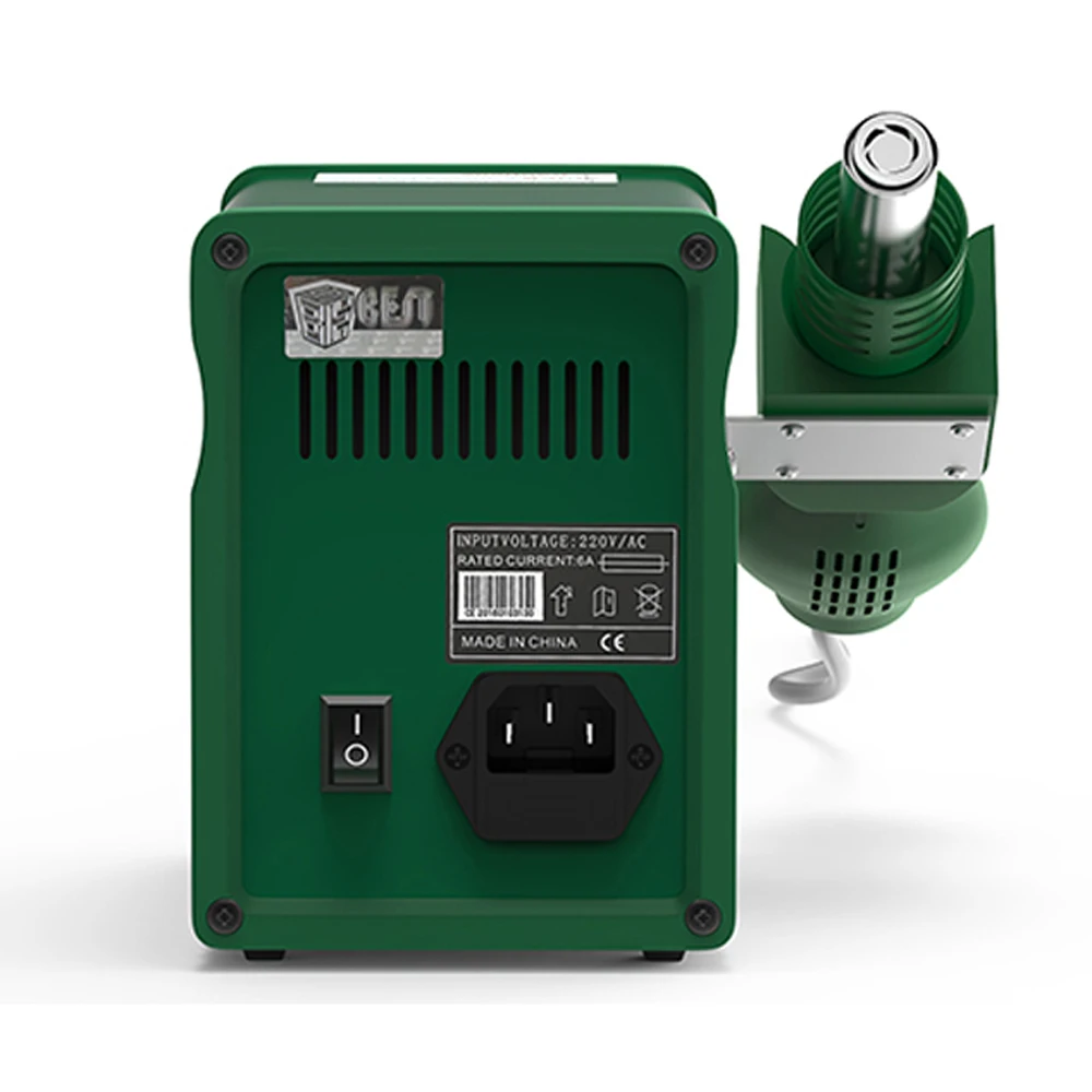 Настольная станция для распайки горячего воздуха со спиральным температурным