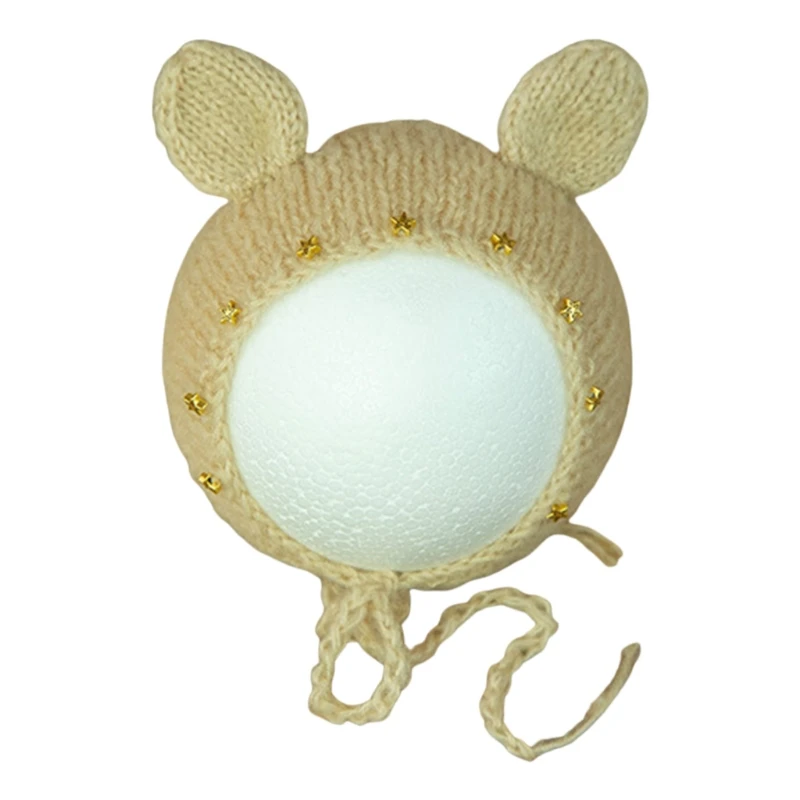 

Newborn Photography Posing Props Cute Crochet Knitted Hat Baby Infants Beanies Q1FE