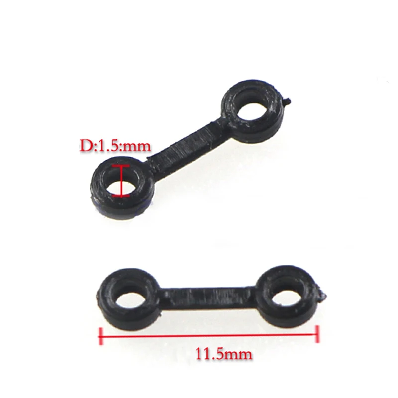 

20pcs Connection Buckle Lock S107G S107 Accessories 11.5mm Length Black Plastic for RC Drone Aircraft Helicopter DIY Parts
