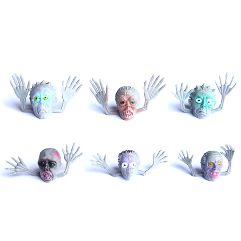 

Череп пальчиковая кукла детские игрушки на Рождество/Хэллоуин аксессуары для девочек Забавные подарки подарок на Хэллоуин