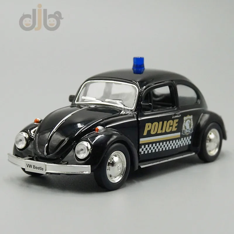 Модель автомобиля под давлением в масштабе 1:36 модель F Volkswagen Beetle полицейский