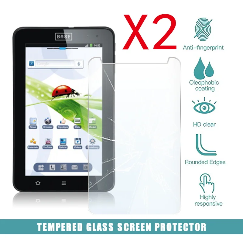2Pcs Tablet Tempered Glass Screen Protector Cover for Zte Base Tab 7.1 Tablet Computer Anti-Scratch Explosion-Proof Screen