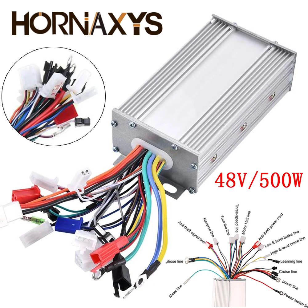 

DC 48V 500W Electric Bicycle Brushless DC Motor Speed Controller For Electric Bike Scooter E-bike Accessories 150x80x40mm