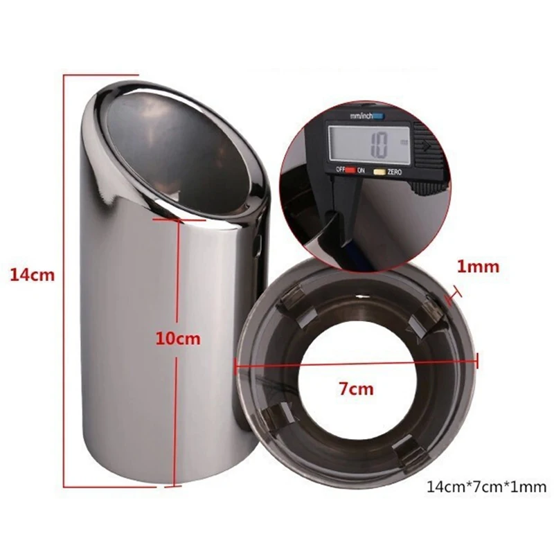 2 шт. крышки для выхлопной трубы автомобиля Volkswagen VW Passat B7 CC Tiguan 2018 2019 2011-2015 2016 2017 аксессуары.