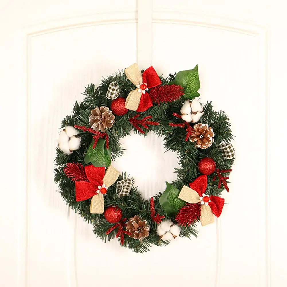 

Christmas Wreath Handmade Rattan Pendant Garland Shopping Mall Christmas Tree Door Decoration Garland 30CM/40CM/50CM