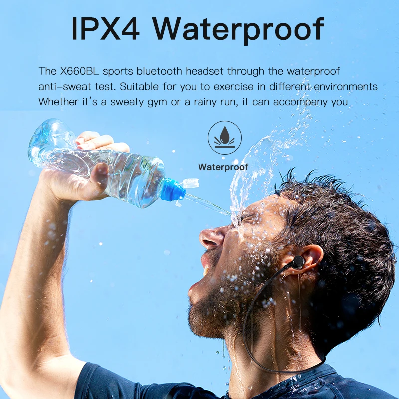 AWEI X660BL Bluetooth наушники с двумя драйверами беспроводная гарнитура микрофоном бас