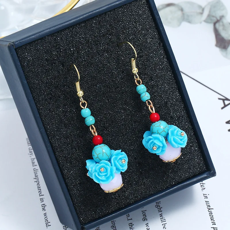 Классические бусины натуральный камень цветок Женские Ювелирные изделия