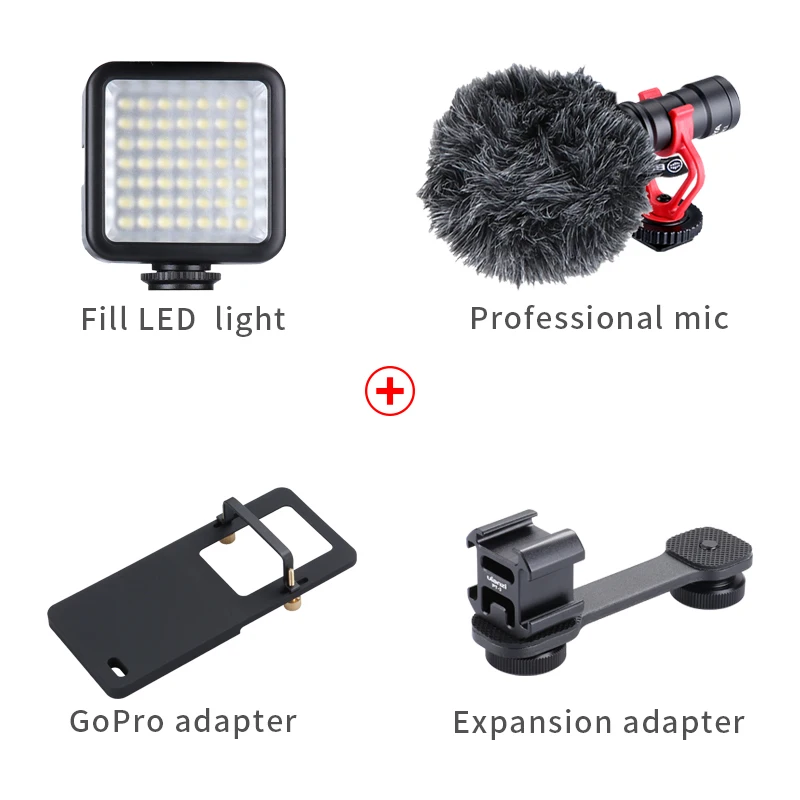 Zhiyun Smooth 4/Q2 3-осевой Карманный карданный стабилизатор для смартфона для iPhone XS XR X 8Plus и huawei& XiaomMi Gopro экшн Камера - Цвет: Bundle 1