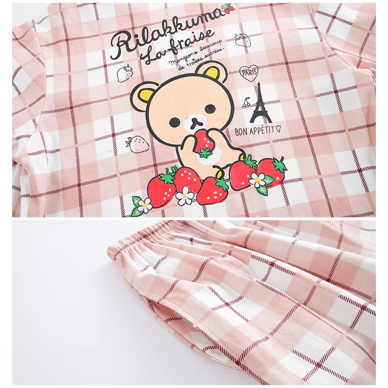 

2021 Spring Women's V-Neck Kimono Pajamas Set 100% Cotton Long Sleeve Soft Sleepwear Winter Warm Yukata Atoff Home Nightwear