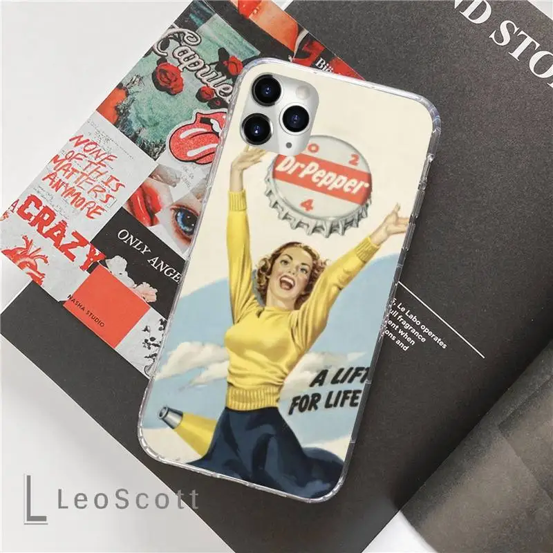 

Dr Pepper High Quality Phone Case For iphone 12 5 5s 5c se 6 6s 7 8 plus x xs xr 11 pro max