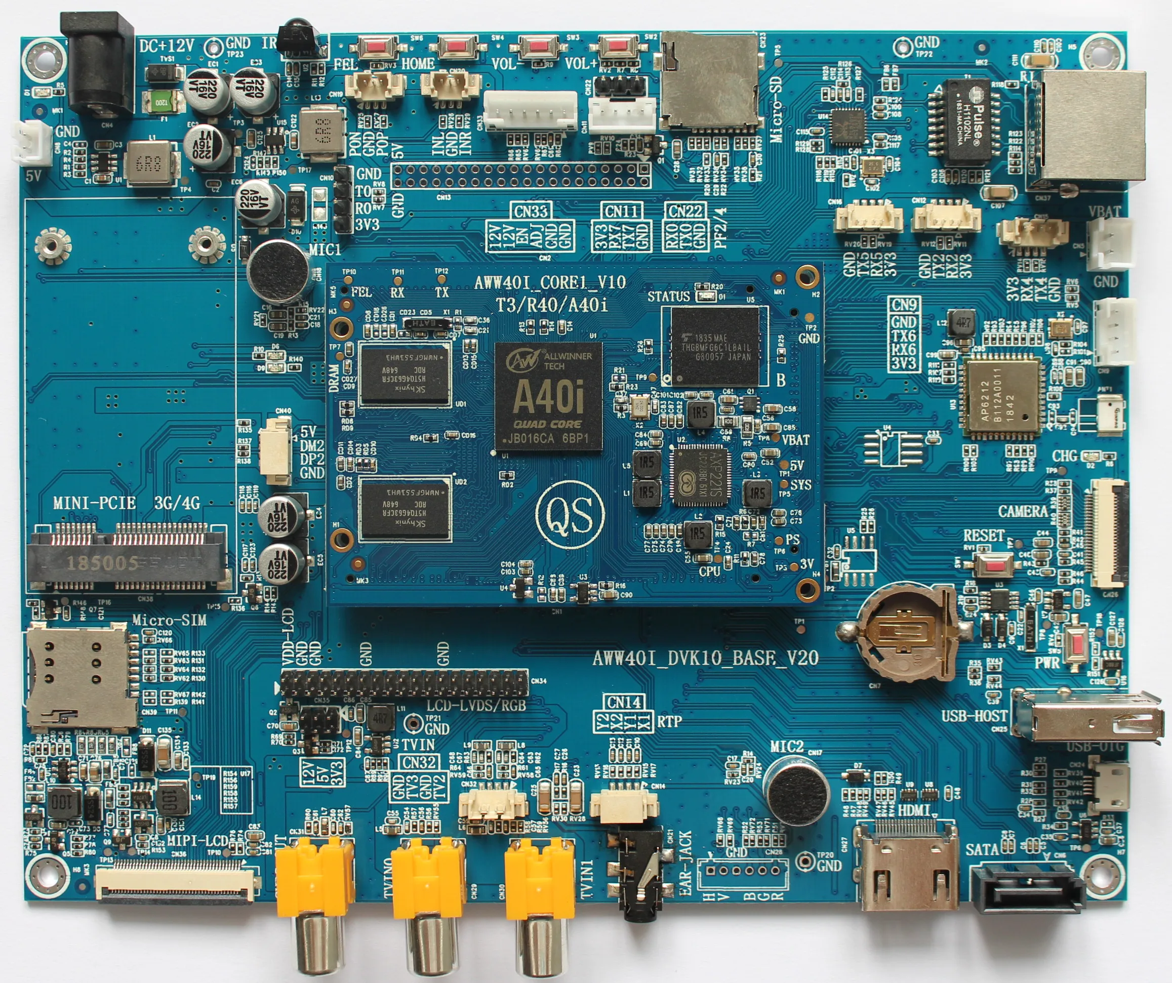 A40I_V40_T3/оценочная плата с открытым исходным кодом/макетная плата/SMD форма для