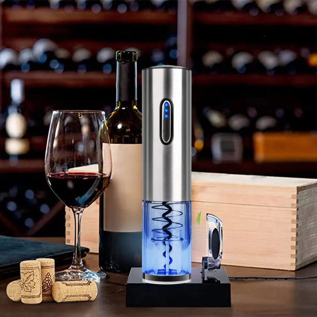 

Electric Wine Opener Automatic Electric Wine Bottle Opener Portable USB Rechargeable Electric Bottle Opener