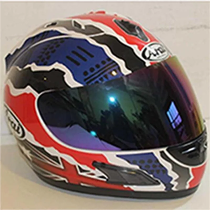 Полный мотоциклетный шлем arai Летний шлем в любой сезон гоночный шлем - Цвет: 8