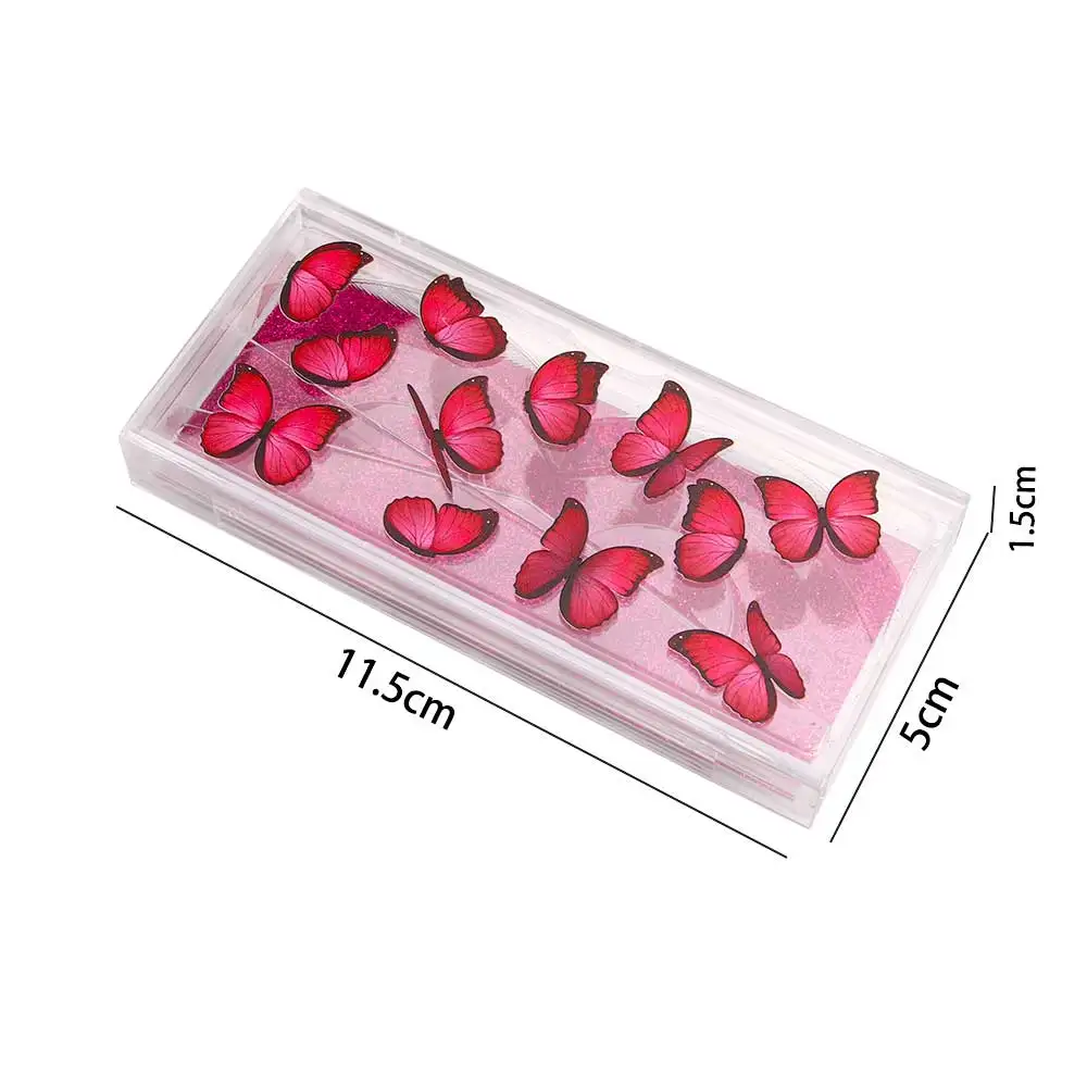 

Women Butterfly False Eyelashes Case With Tray Empty Packaging Boxes For 3D Mink Lashes Portable Eye Lashes Storage Boxes