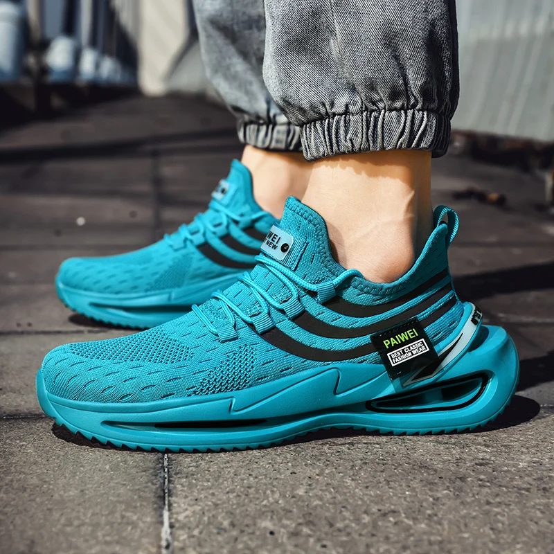

2021 Autumn New Design Men Shoes 2020 Light Fashion High Elasticity Men Running Sneakers Plus Size 45 Men's Casual Shoes 46